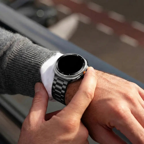 Bracelet acier Samsung Galaxy Watch 9 - 40mm (noir)