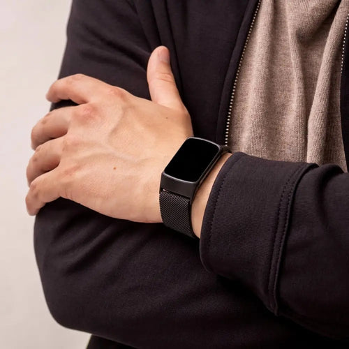 Milanese Strap, black, lifestyle photo