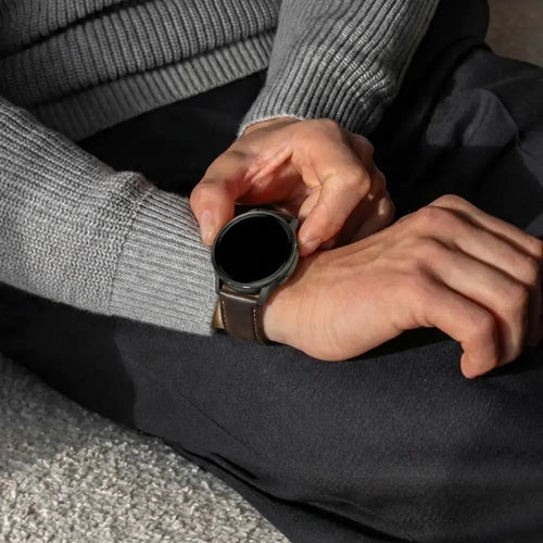 Samsung Galaxy Watch 7 - 40mm leren bandje (donkerbruin)