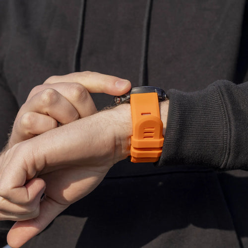 Silicone Strap, orange, lifestyle photo
