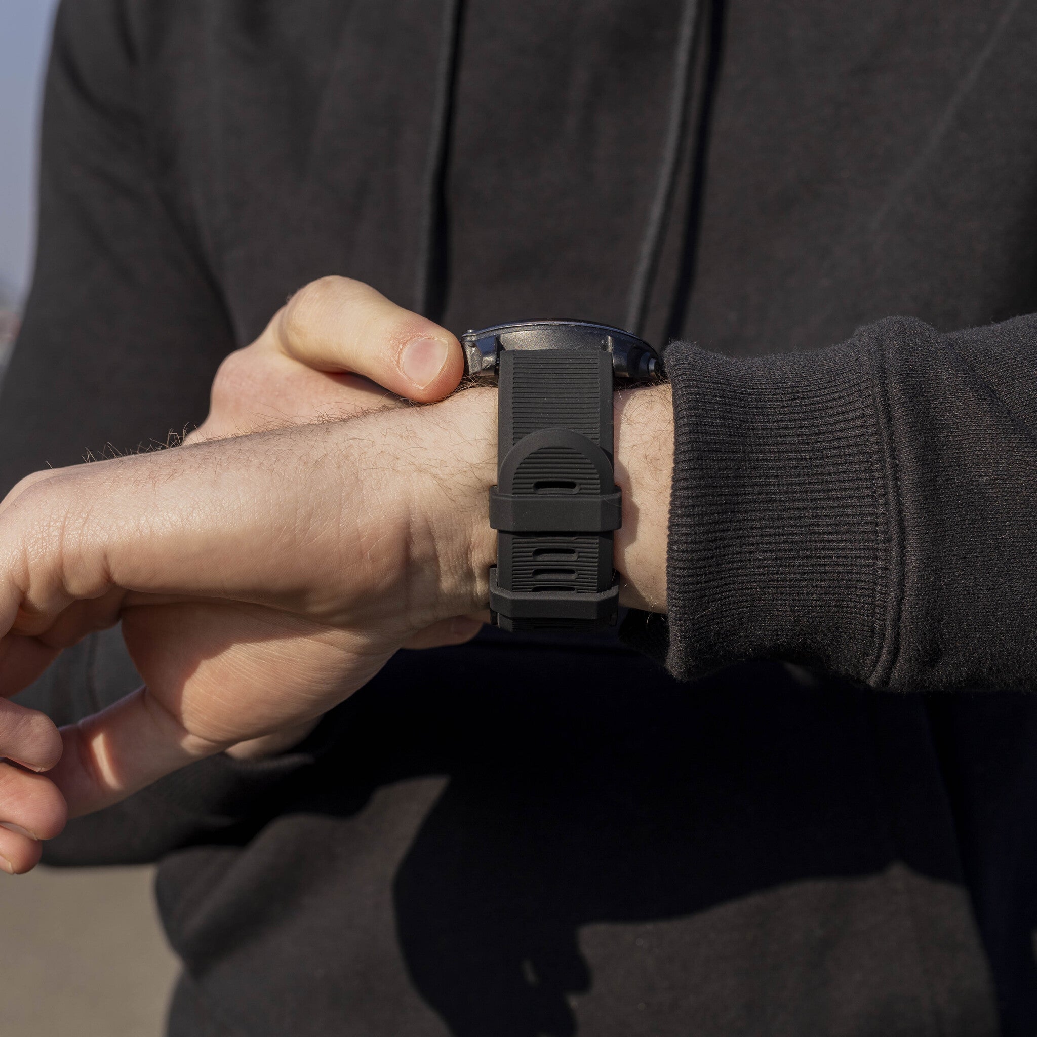 Bracelet silicone Garmin Tactix 8 - 51mm (noir)
