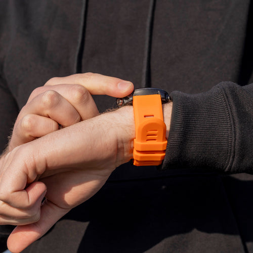 Garmin Fenix 9 Pro - 51mm Silicone Strap (Orange)