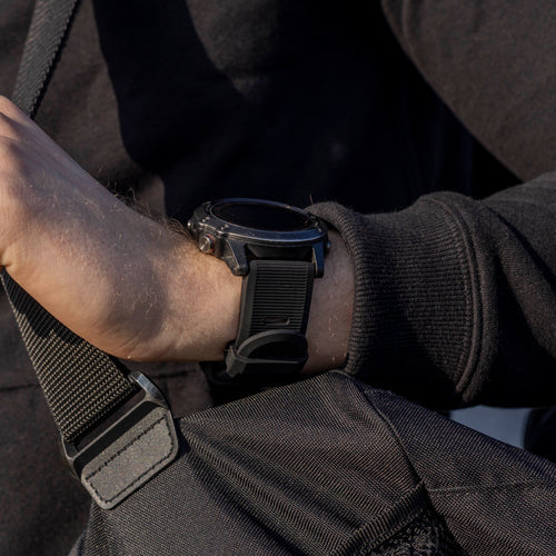 Bracelet silicone Garmin Fenix ​​​​5 / 6 (noir)
