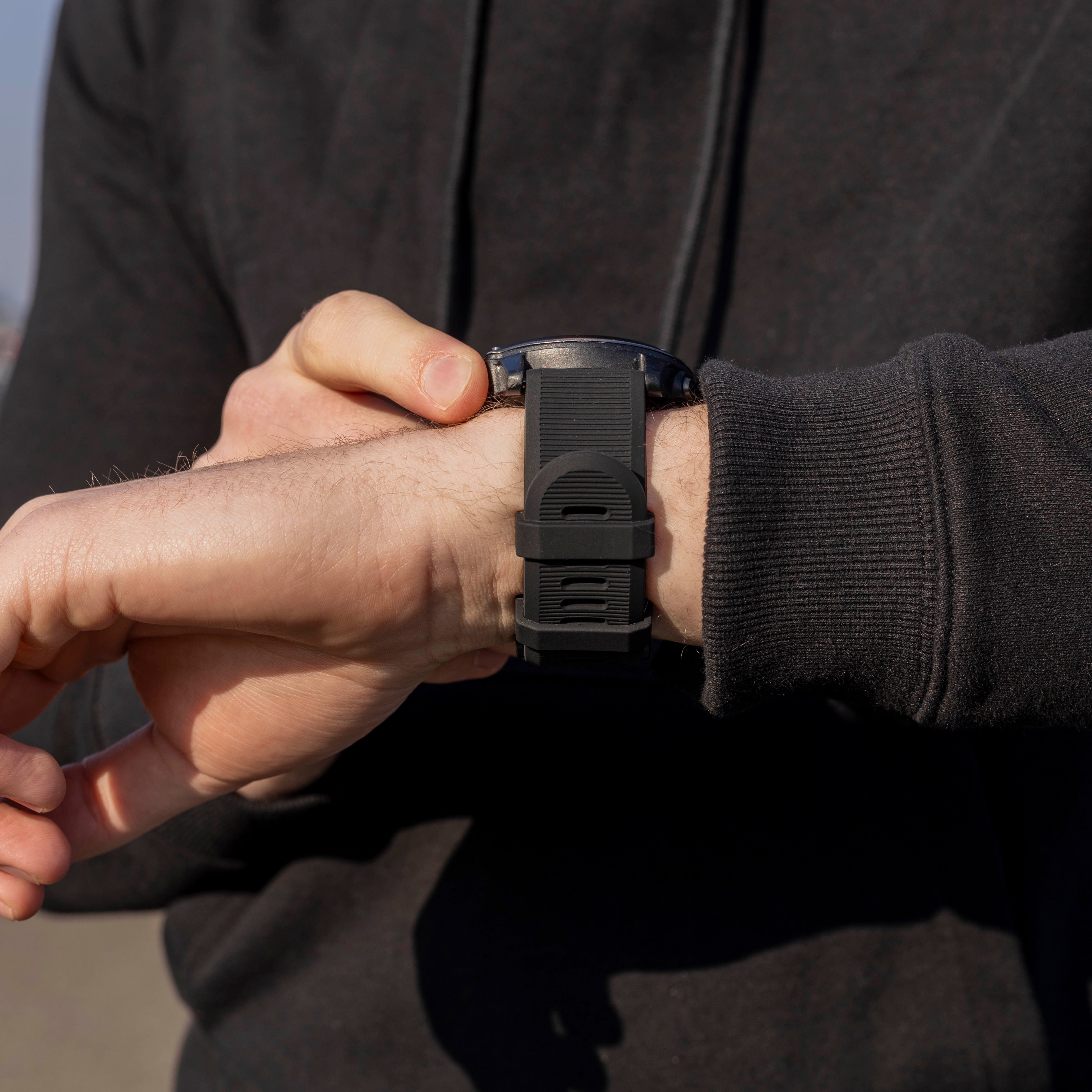 Bracelet silicone Garmin Fenix 3 (noir)