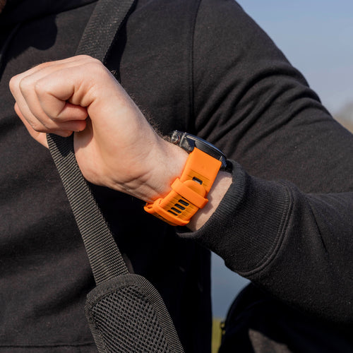 Garmin Fenix 9 - 51mm Sport Buckle Strap (Orange/Black)