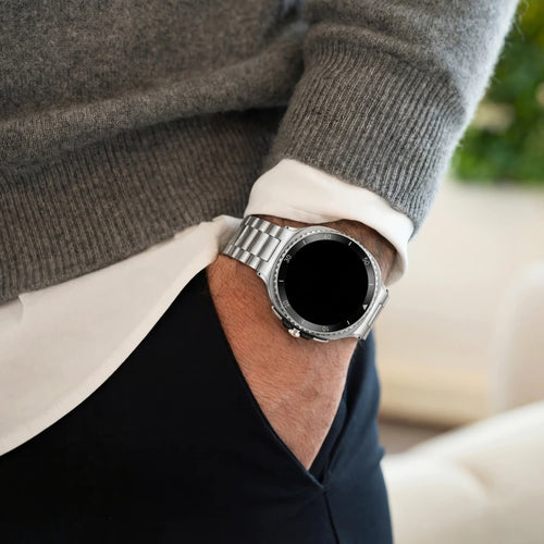 Bracelet acier Samsung Galaxy Watch 8 Classic (argent)