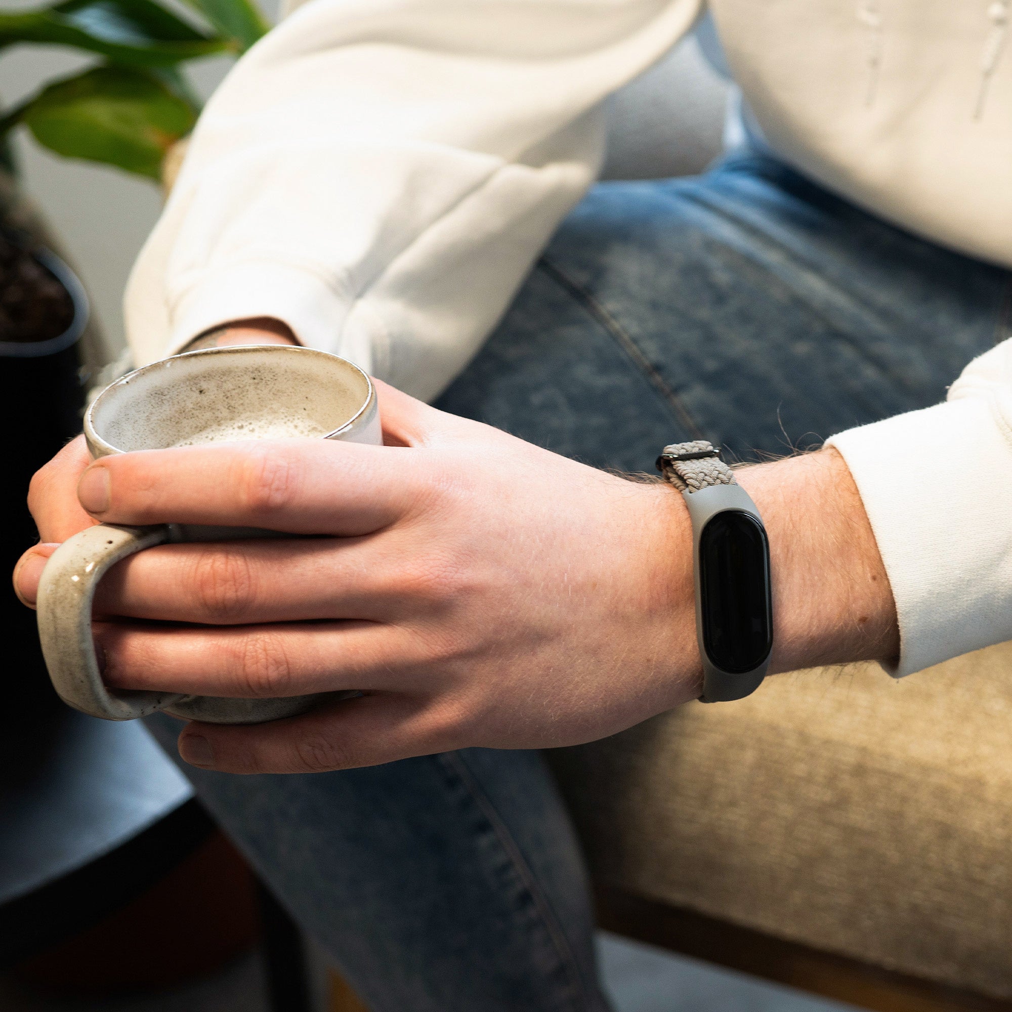 Bracelet tressé Xiaomi Mi Band 7 (gris foncé)