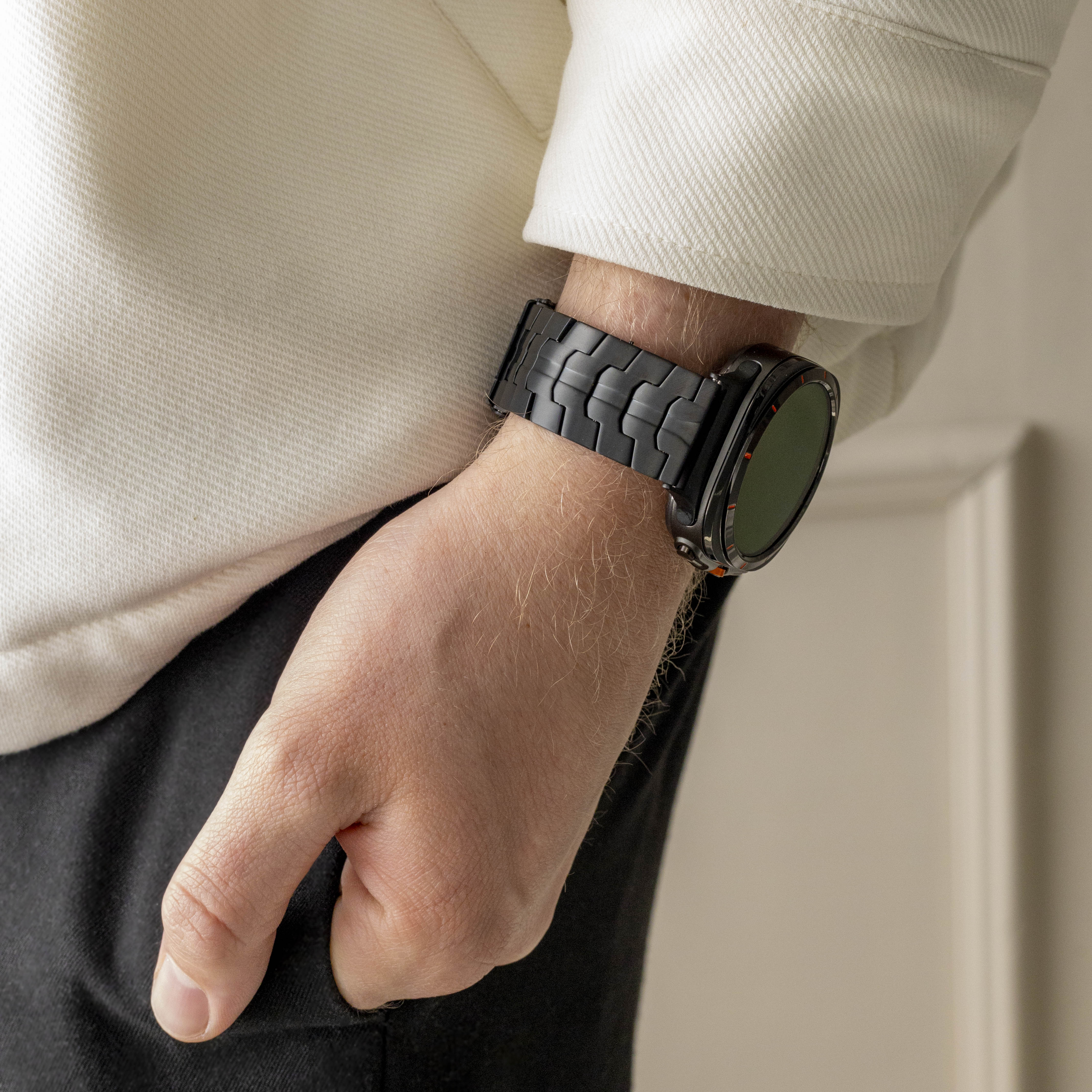 Bandz Bracelet titane 'Iron' Samsung Galaxy Watch Ultra 2 (noir)