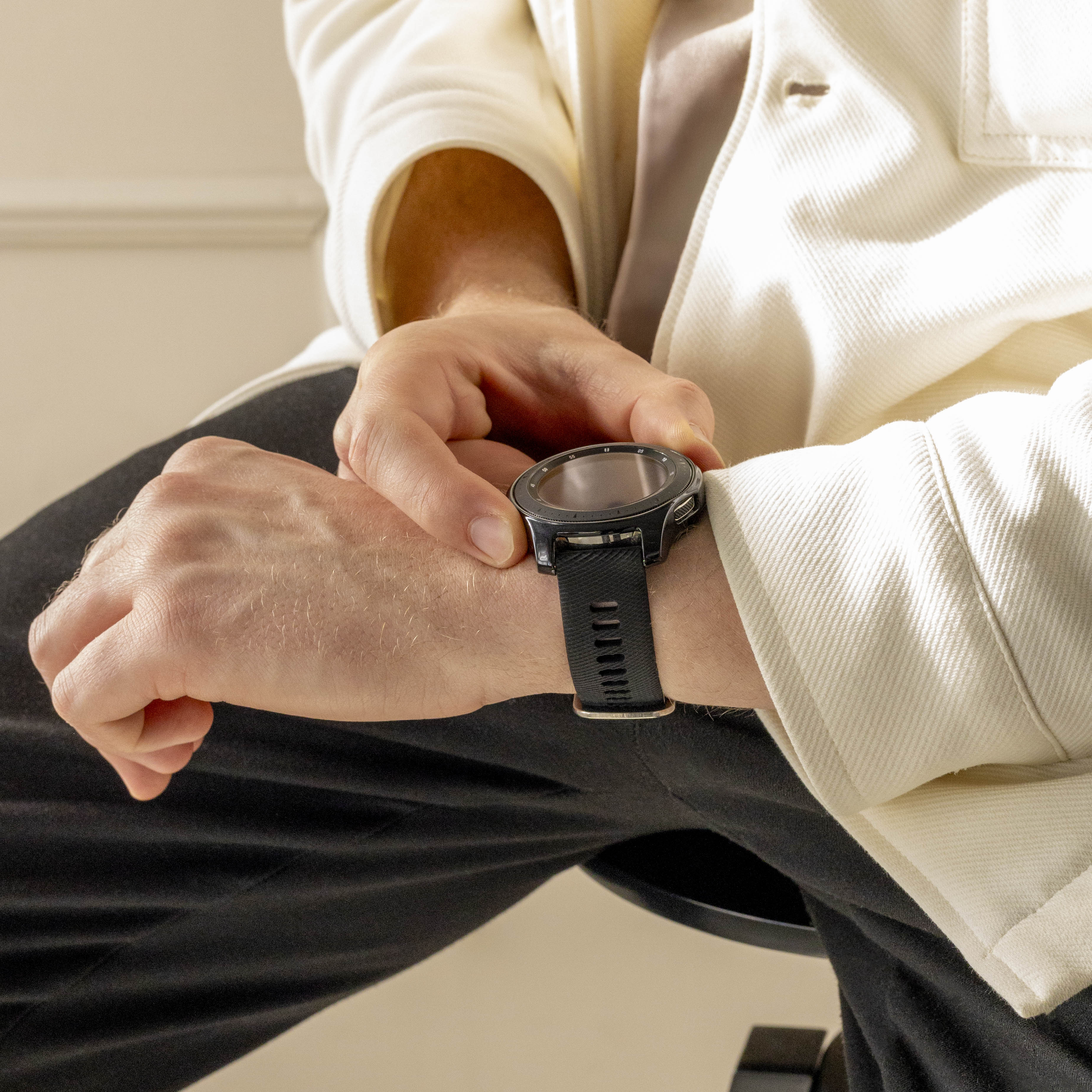 Bracelet silicone Garmin Forerunner 265 (noir)