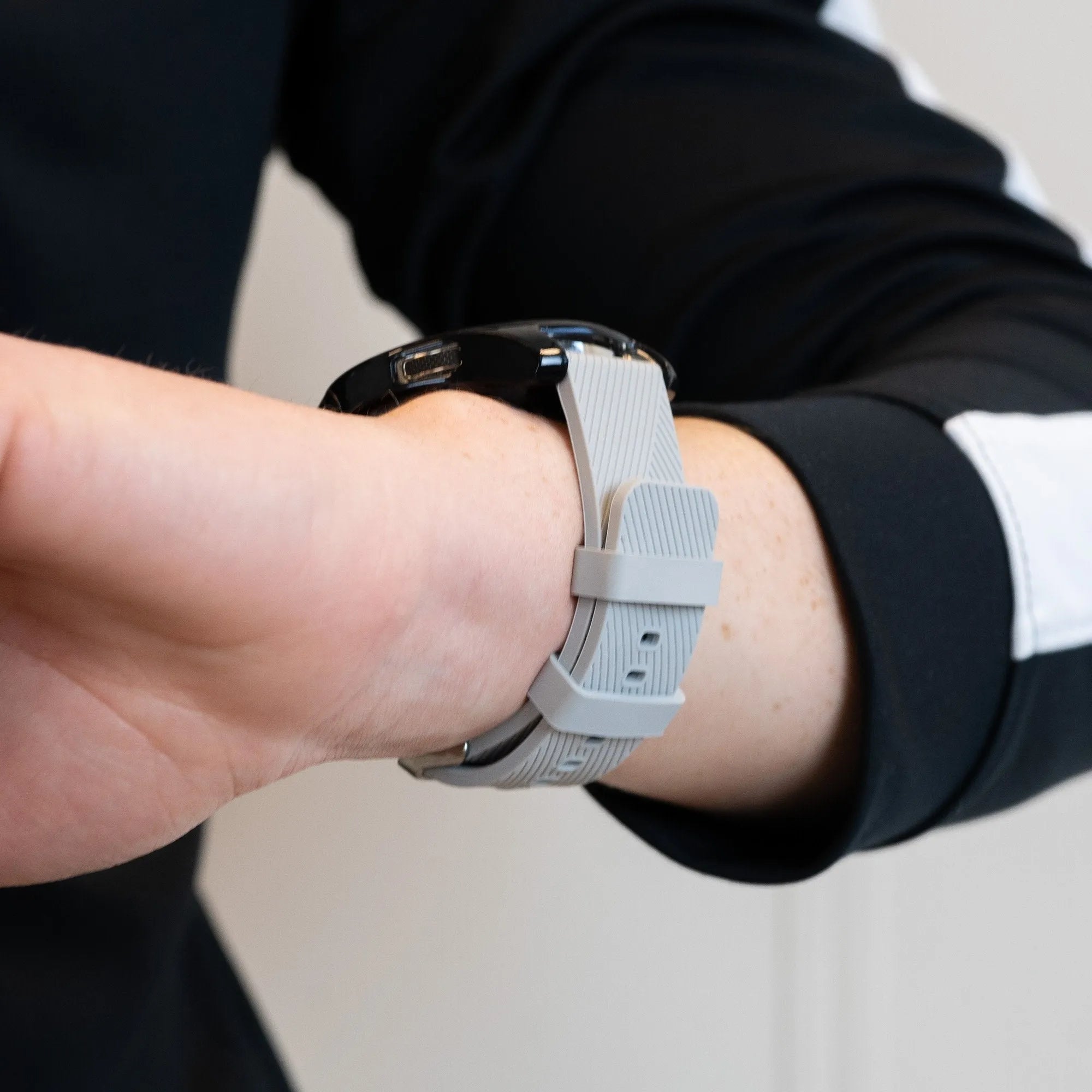 Bandz Bracelet silicone 'Deluxe' Honor Watch 6 (gris)