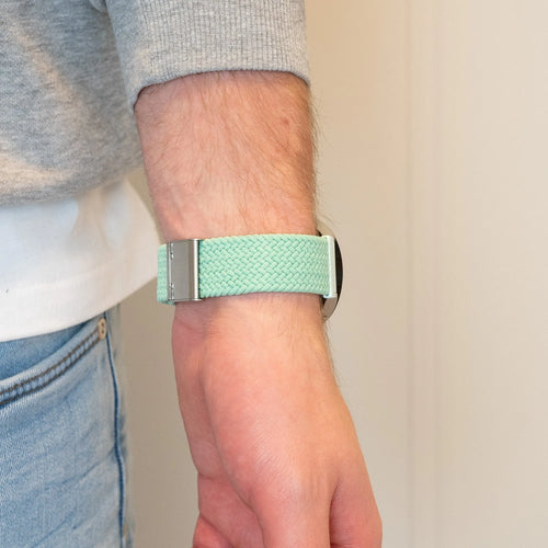 Bandz Bracelet nylon tressé Amazfit GTS 3 (turquoise)