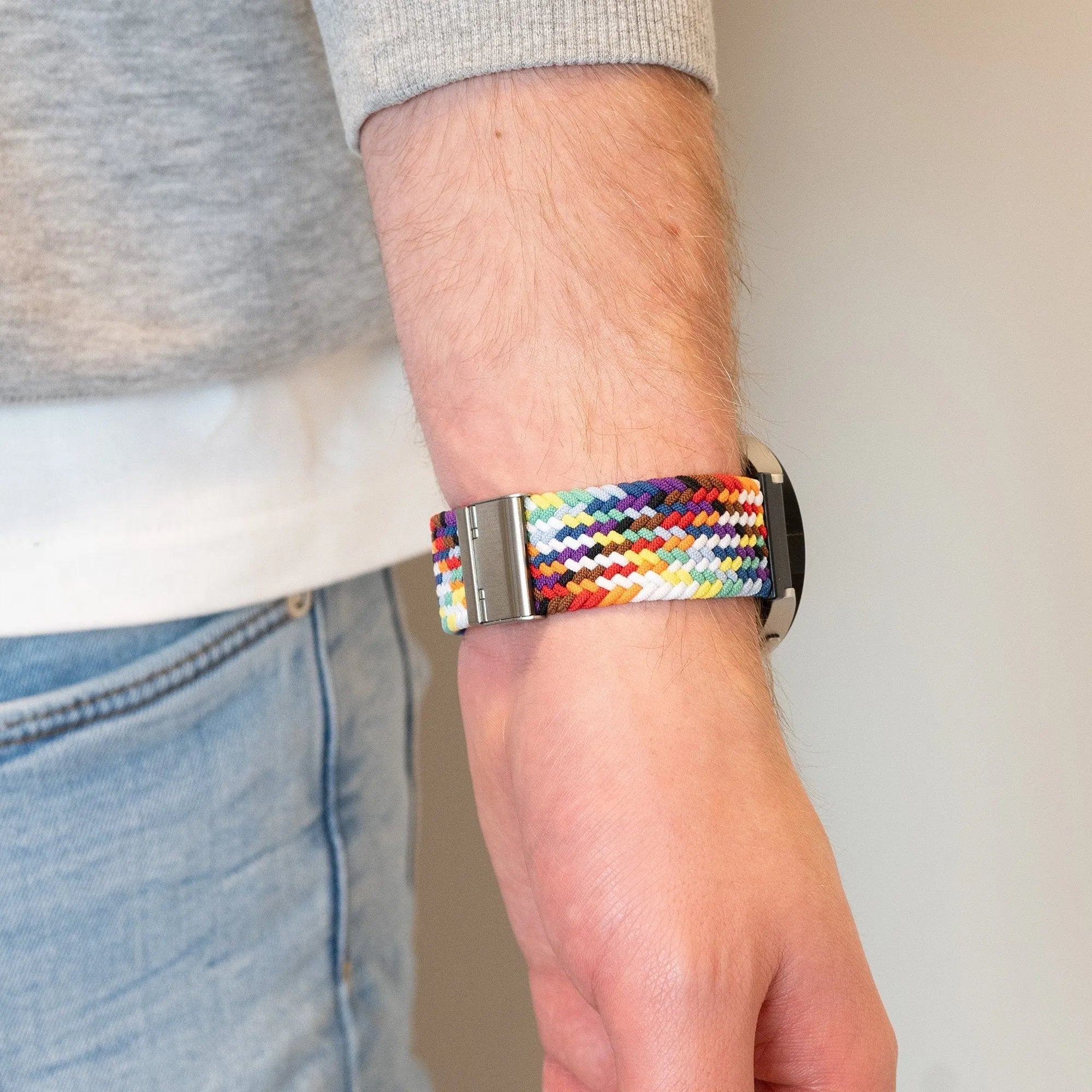 Bandz Bracelet nylon tissé Coros Pace 2 (arc-en-ciel)