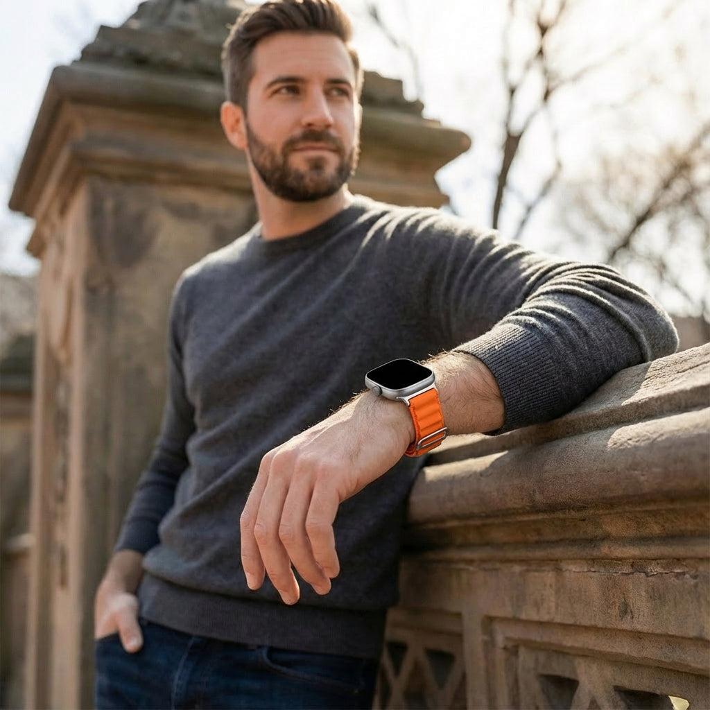 Bracelet nylon Alpine Xiaomi Smart Band 9 Pro (orange)