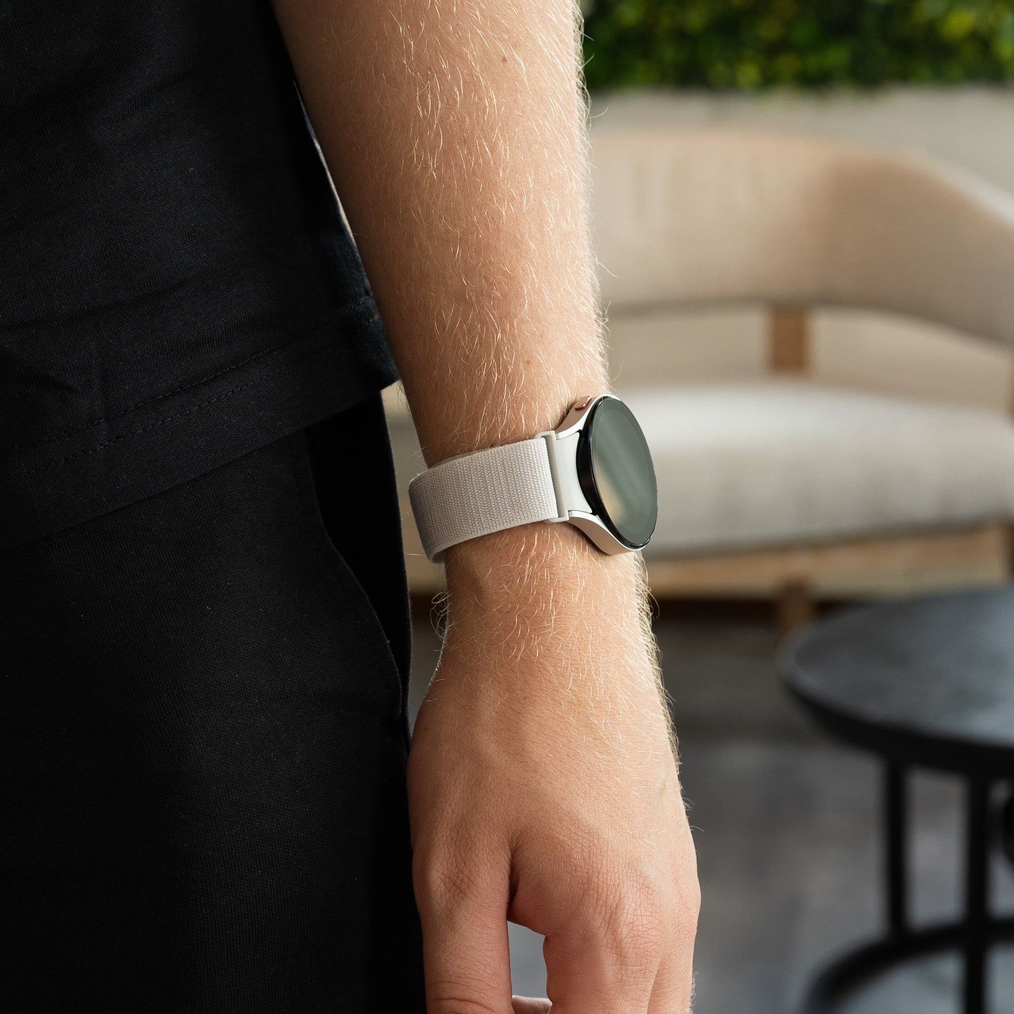 Alpine Nylon Strap, starlight, lifestyle photo