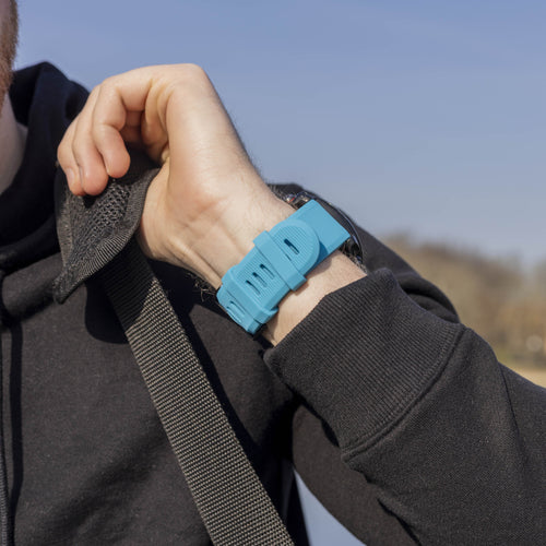 Bracelet silicone Garmin Tactix 7 (bleu clair)