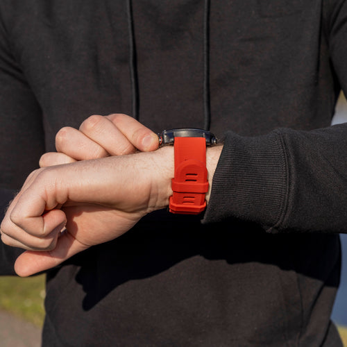 Garmin Fenix 9 Pro - 51mm Silicone Strap (Red)