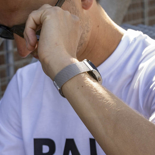 BALR Samsung Galaxy Watch Active Milanese Strap (Silver)