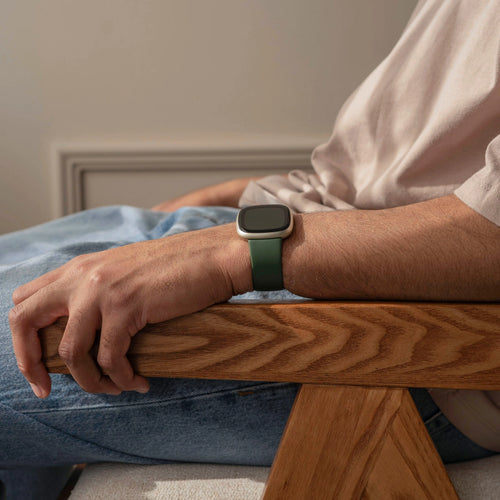 Bracelet silicone classique Fitbit Versa 3 (vert foncé)