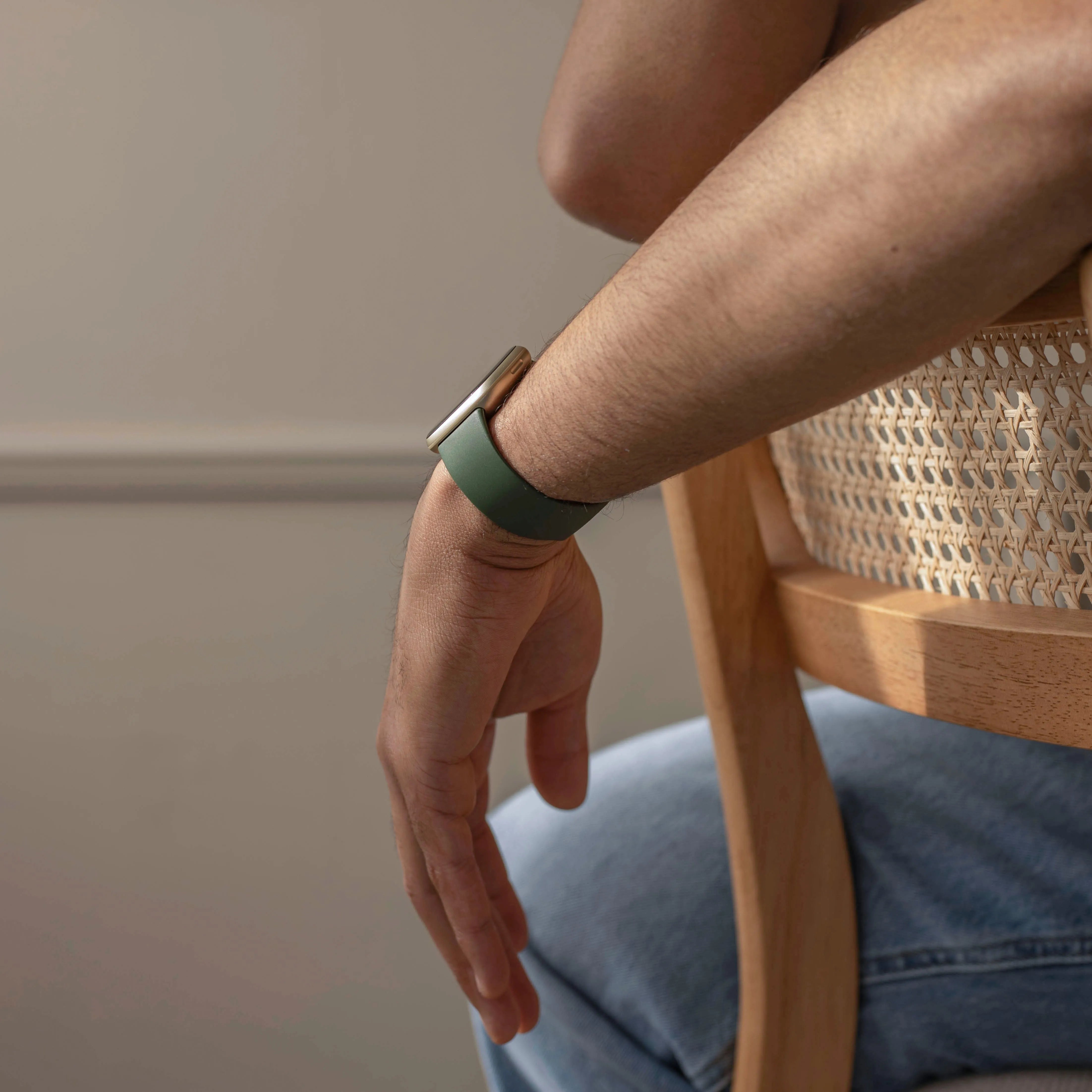 Bracelet silicone classique Fitbit Versa 3 (vert foncé)