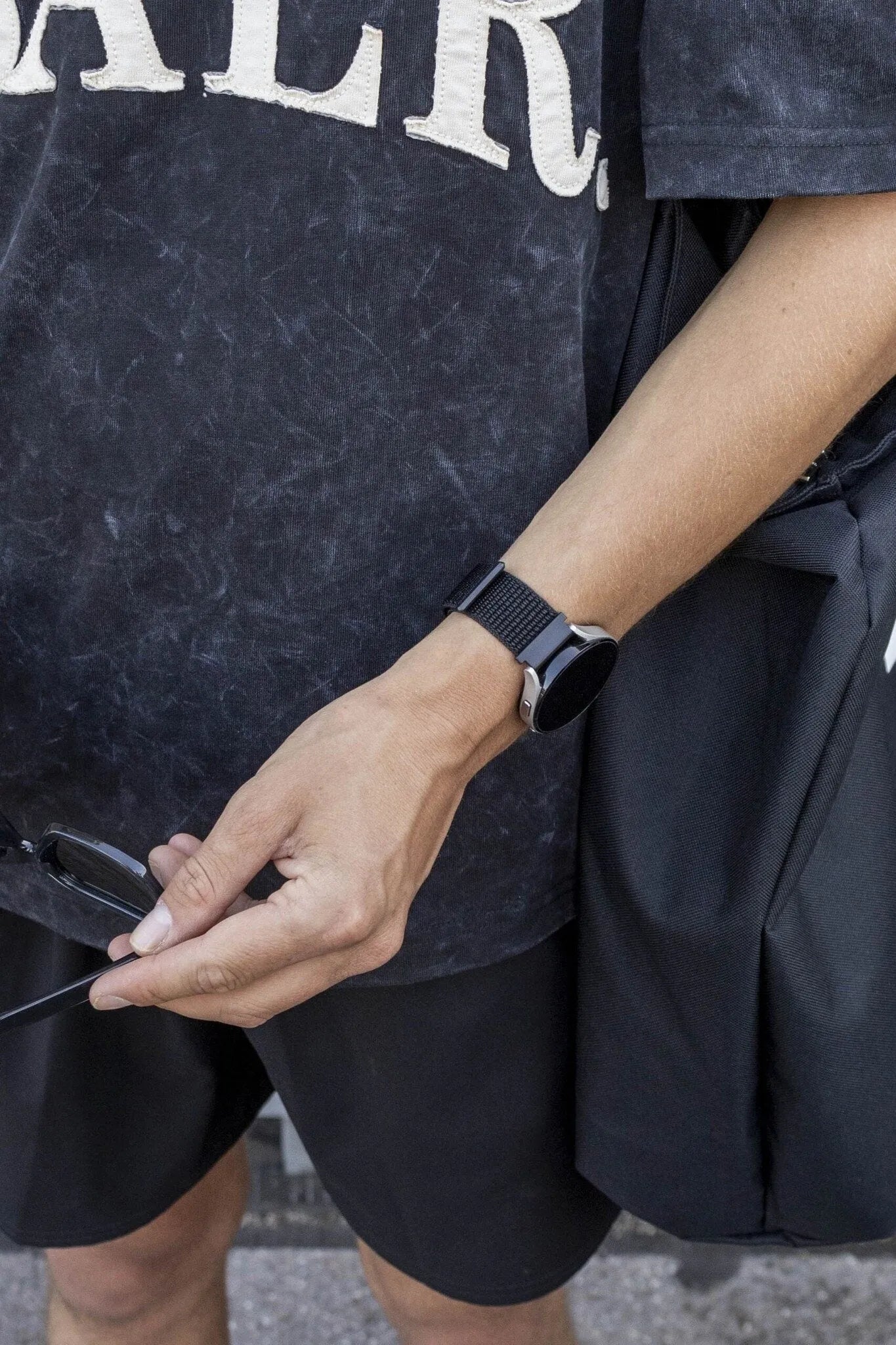 BALR Bracelet nylon Polar Pacer (noir)