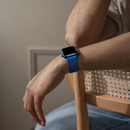 Bandz Bracelet milanais loop Apple Watch (bleu)