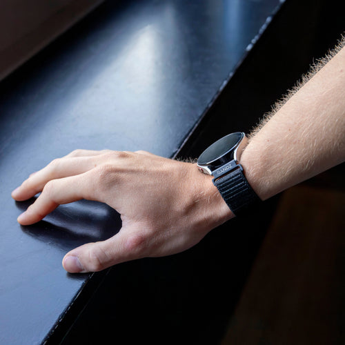 Bandz OnePlus Watch 3 Nylon Loop Strap (Black)