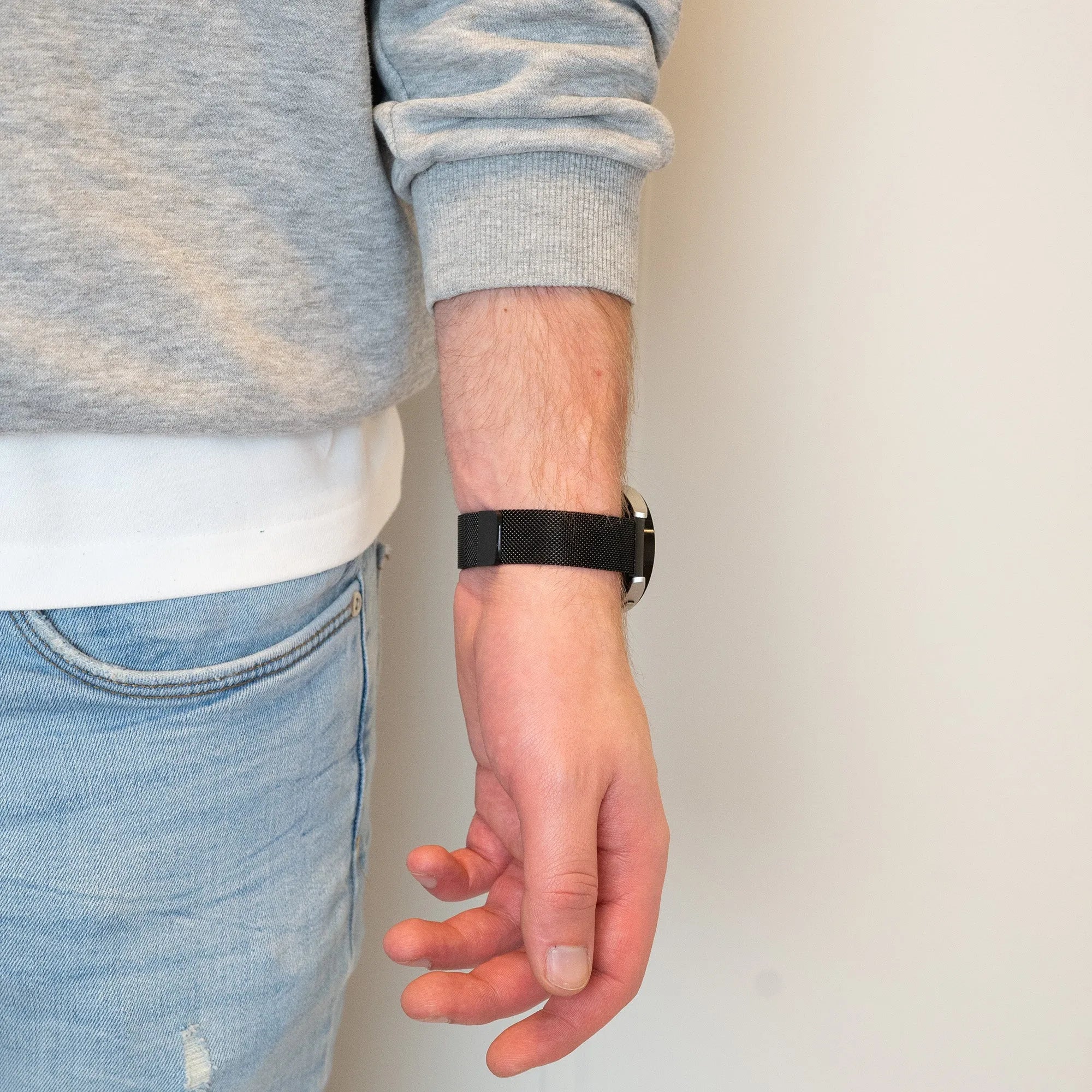 Bandz Bracelet milanaise loop Amazfit GTR 4 (noir)