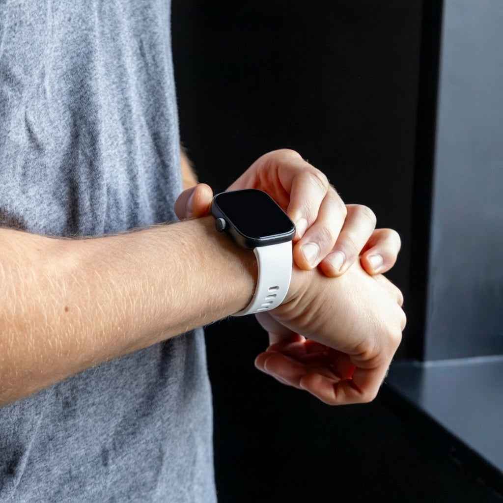 Bracelet silicone Xiaomi Smart Band 9 Pro (blanc)