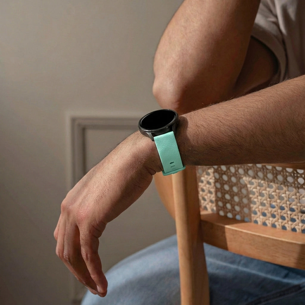 Bandz Garmin Venu SQ 2 Silicone Strap 'Premium' (Aqua)
