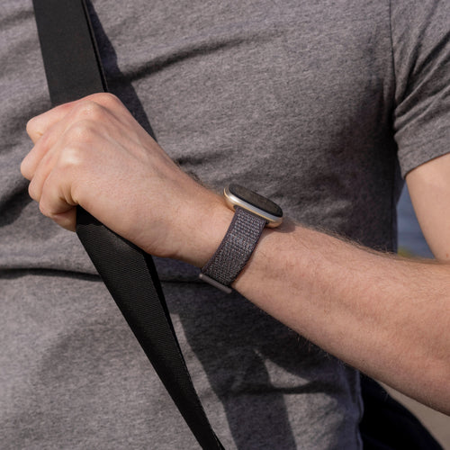 Fitbit Versa 3 Nylon Strap (Grey-Green)
