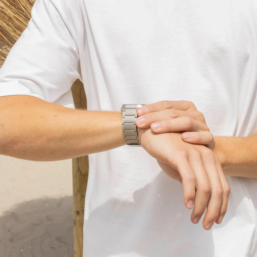 Titanium Strap, silver, lifestyle photo