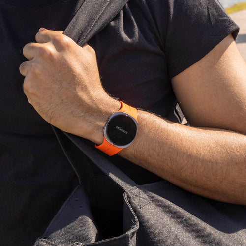 Bracelet silicone avec boucle Samsung Galaxy Watch 8 Classic (orange)