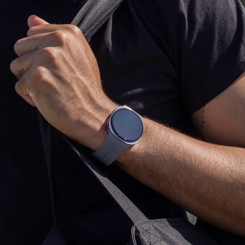 Samsung Galaxy Watch 8 - 40mm D-Buckle Silicone Strap (Dark Grey)