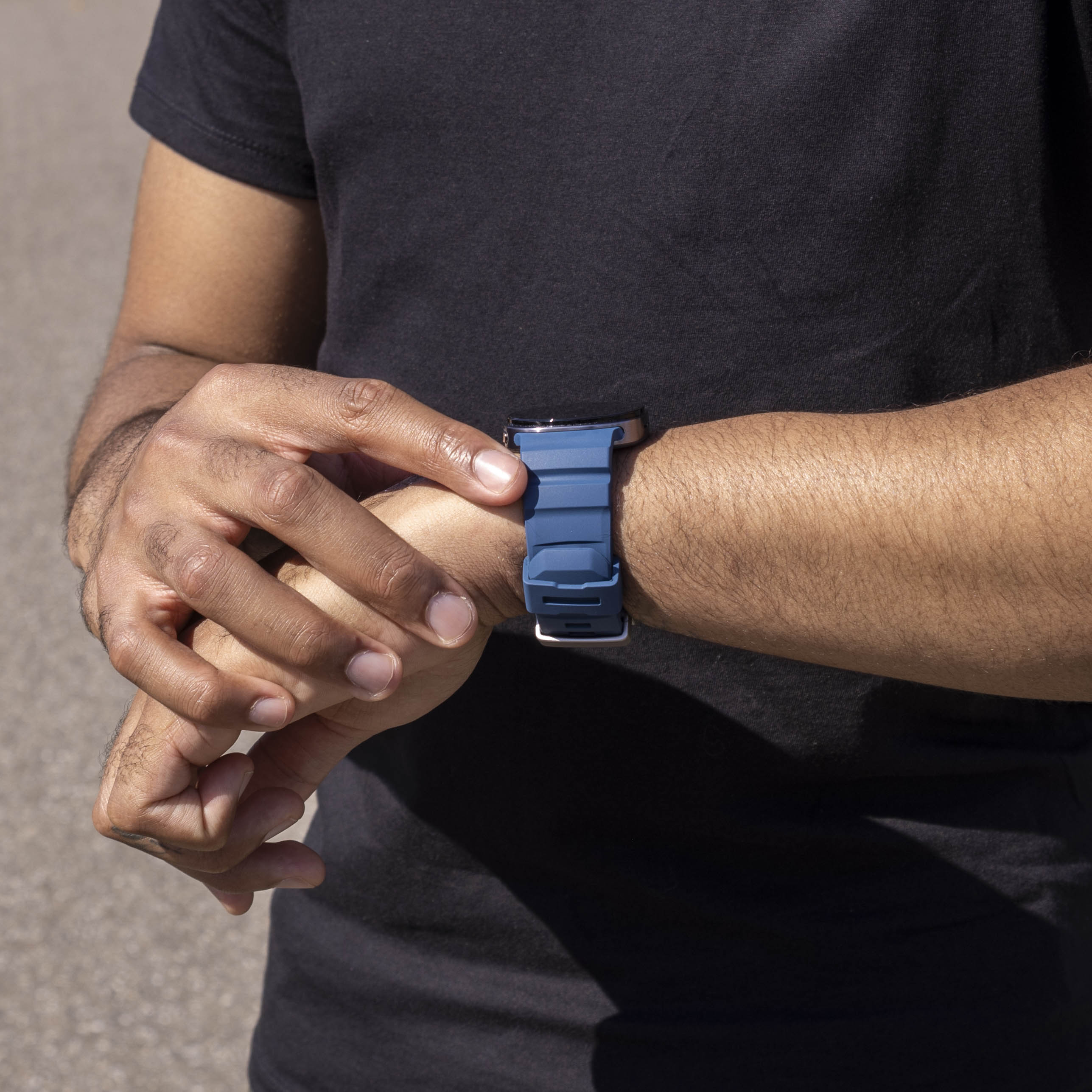 Bracelet silicone extreme Samsung Galaxy Watch 9 - 40mm (bleu foncé)