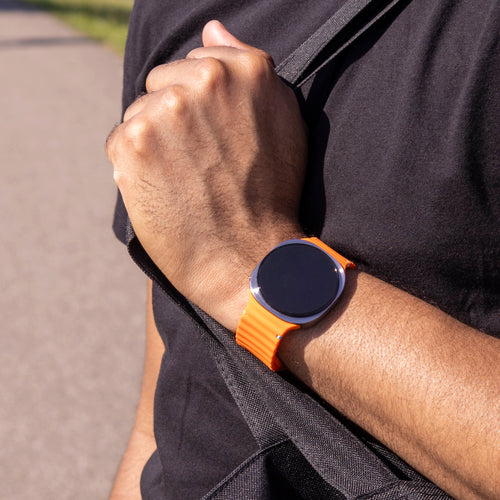 Samsung Galaxy Watch 8 Classic Wave Silicone Strap (Orange)