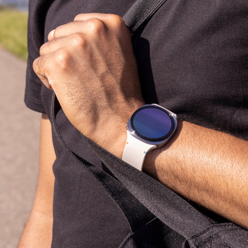 Bracelet silicone Samsung Galaxy Watch 8 - 40mm (lumière stellaire)