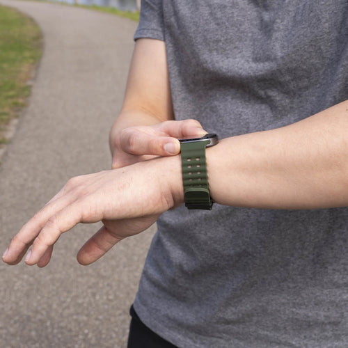 Silicone Ocean Strap, green, lifestyle photo
