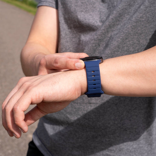 Bracelet silicone Outdoor Samsung Galaxy Watch 8 Classic (bleu foncé)