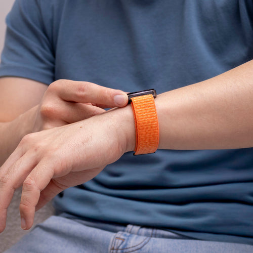 Samsung Galaxy Watch 9 - 40mm Nylon Strap (Orange)