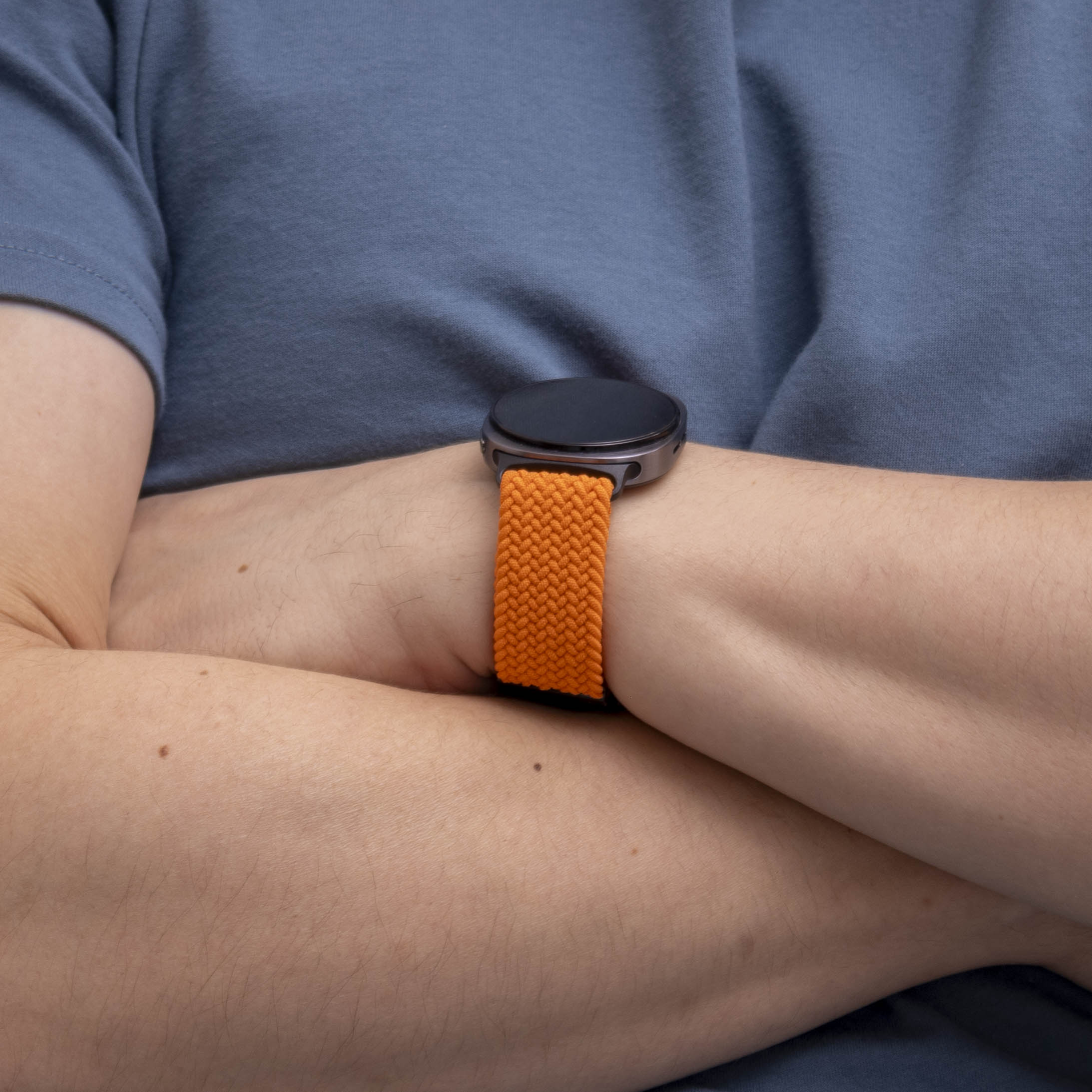 Bracelet tressé boucle en P Samsung Galaxy Watch 9 - 44mm (orange)