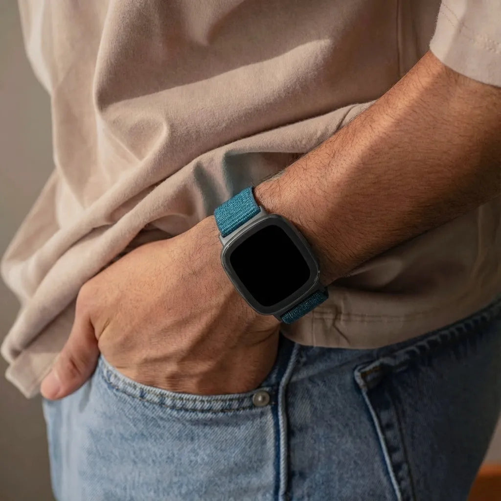 Fitbit Sense 2 Nylon Strap (Blue)
