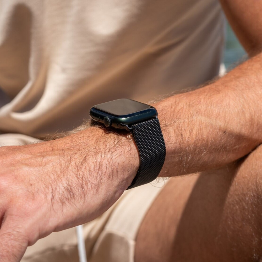 Bracelet milanais Apple Watch Ultra (noir)