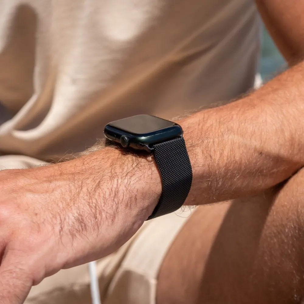 Bracelet Milanais Apple Watch (noir) 