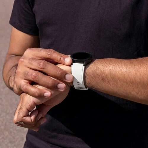 Bracelet silicone Samsung Galaxy Watch 7 - 40mm (blanc)