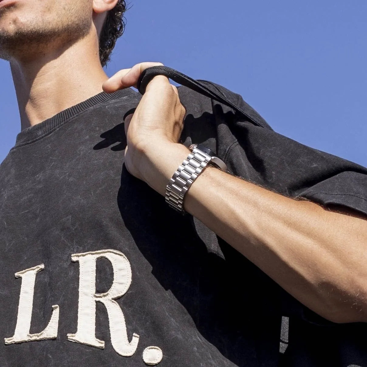 BALR Bracelet acier Polar Pacer (argent)