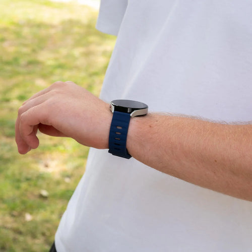 Bracelet silicone robuste Realme Watch S (Pro) (bleu foncé)