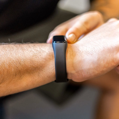 Silicone Strap, black, lifestyle photo