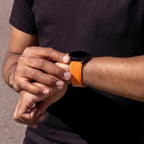 Bracelet silicone sergé Oppo Watch X (orange)