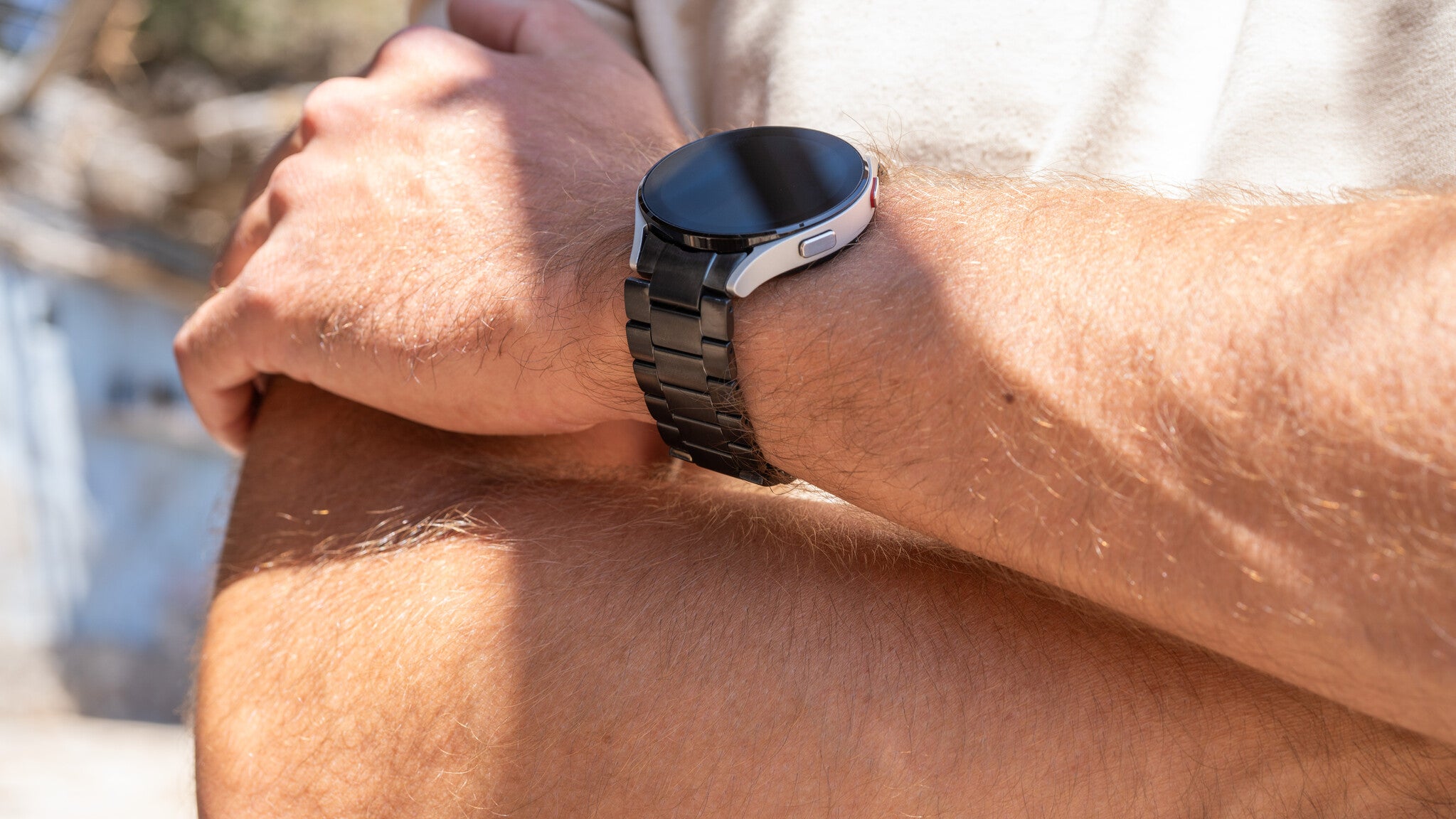 Bracelet titane Samsung Galaxy Watch 42mm (noir)