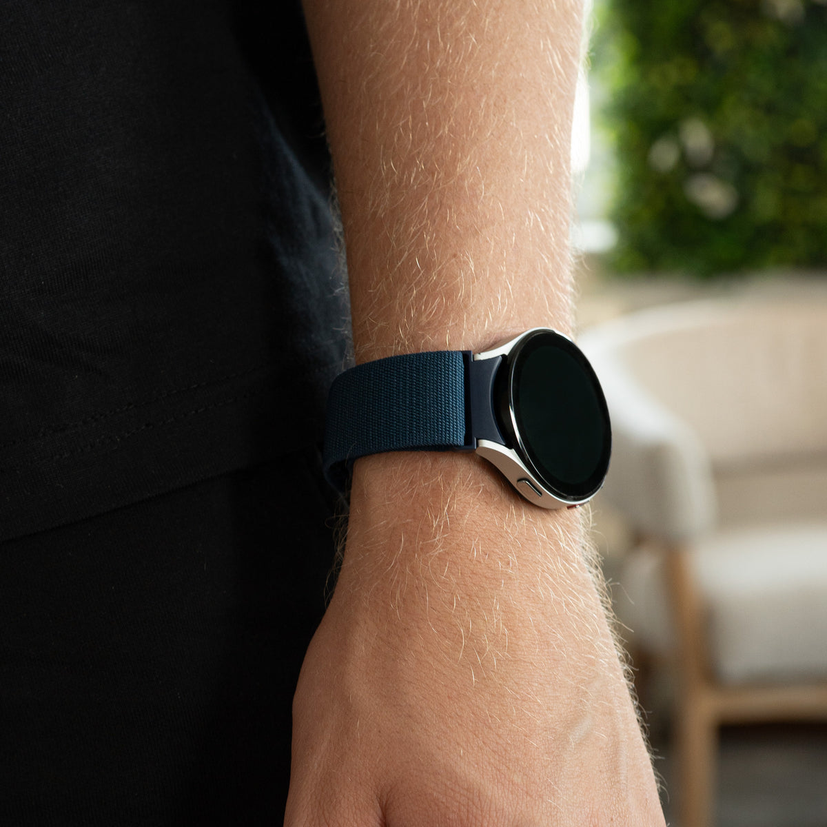 Alpine Nylon Strap, blue, lifestyle photo